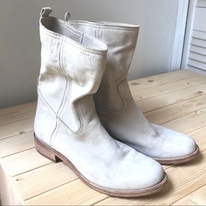 Sz 10 GEOX Tan Glove-leather Suede Summer Boots
